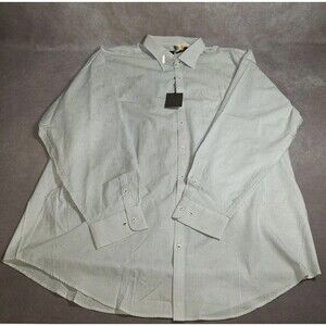 Cooper Jones Mens 3XT Long Sleeve Button Up Shirt Tall Pocket Subtle Embroidery